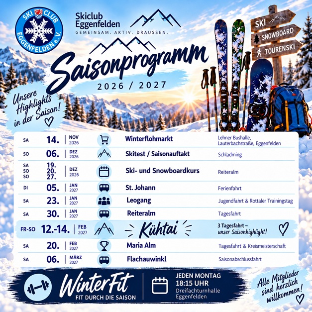 Saisonprogramm 2026 2027